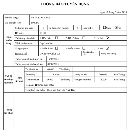 đơn hàng giặt là 