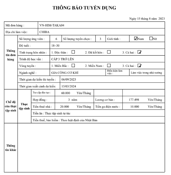 gia công cơ khí tại Nhật Bản 